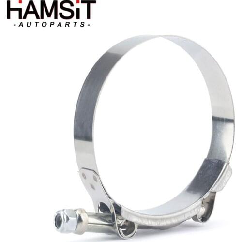 Hamsit car and motorcycle muffler exhaust pipe clamp #201 stainless steel T-type strong clamp hoop dropshipping