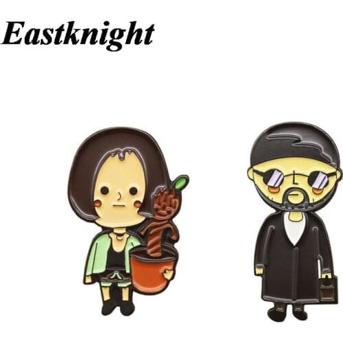 K1335 Movie character Couple Cartoon Funny Metal Enamel Pins and Brooches for Lapel Pin Backpack Bags Badge Collar Jewelry