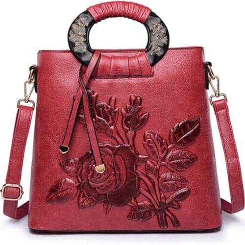 Red Luxury Handbags Women Bags Designer High Quality Leather Handbag Fashion Shoulder Crossbody Bag For Women 2020 Tote Bag