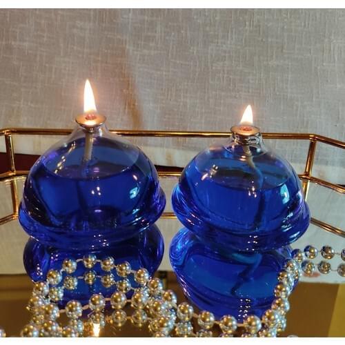 Viyale Store Chef Model Glass Oil Lamp Dual Set