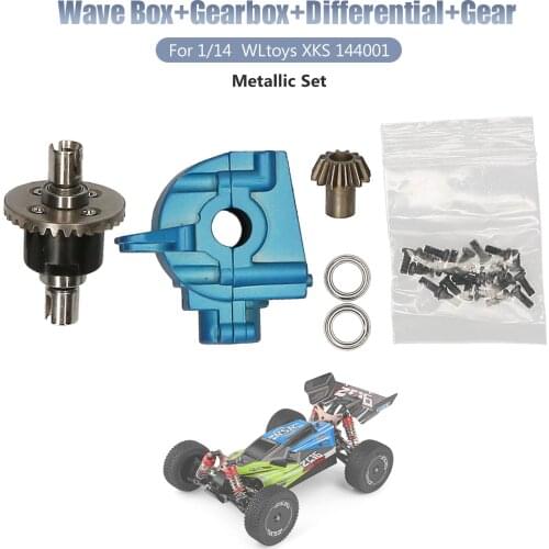 Metal Wave Box Gearbox Differential Gear for WLtoys 144001 1/14 RC Car RC Parts