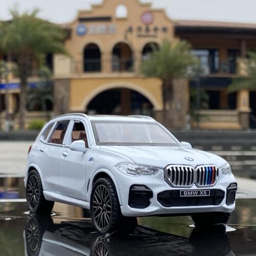 New 1/32 Bmw Bmw X5 Car Model Simulation Alloy Pull Back Sound And Light Boy Metal Toy Car Collection Decoration Birthday Gift