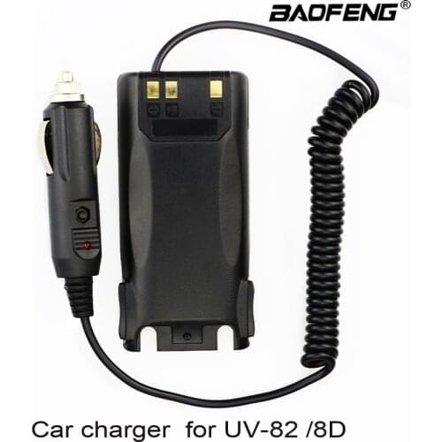 New Baofeng UV 82 Walkie Talkie Car Charger Battery Eliminator Adapter for Baofeng UV-82 Ham Radio Amador Hf Transceiver