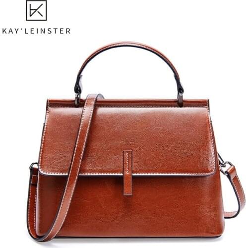 New Genuine Leather Women Shoulder Bags Simple Fashion Female Crossbody Bag Solid Soft Quality Handbags Luxury Messenger Purse