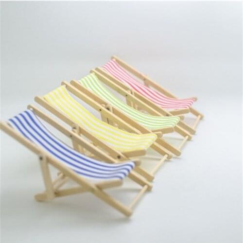 Beach Vacation Chair Sun Umbrella Sand Set for 1/12 Dollhouse Miniature XXFE