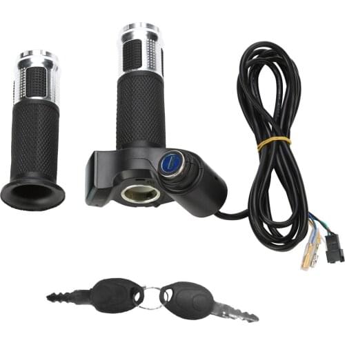 1set Aluminium Alloy Electric Bike Twist Throttle with LED Display Tricycle Speed Control 5 wires scooter Accelerator