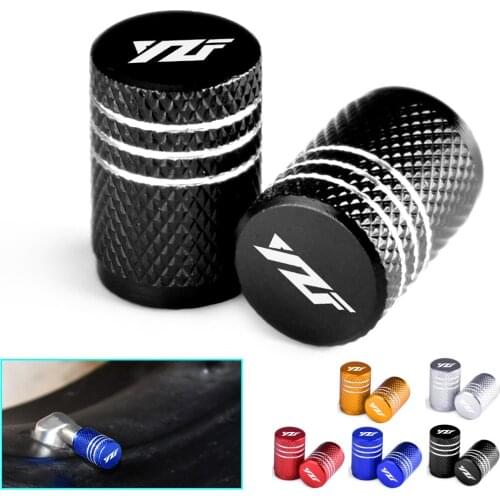 Motorcycle Tire Valve Dustproof Cap CNC Tyre Rim Air Port Cover For YAMAHA YZF R1 R6 2005 2006 2007 2008 2009 r3 fz1 R125 250