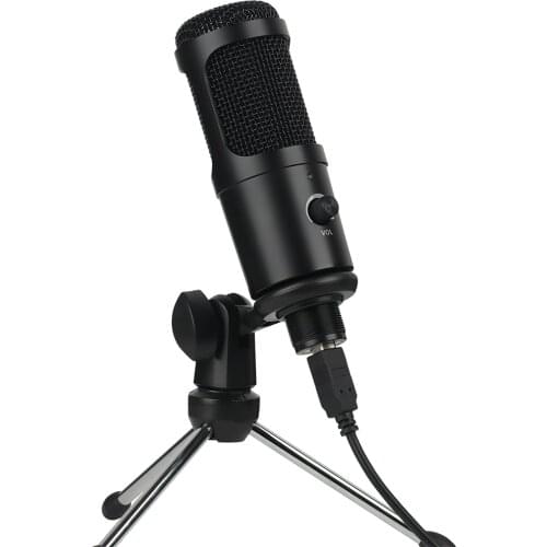 USB Microphone With Tripod Podcast PC Computer Condenser Mic For Karaoke Recording Gaming Live Broadcast Streaming Youtube