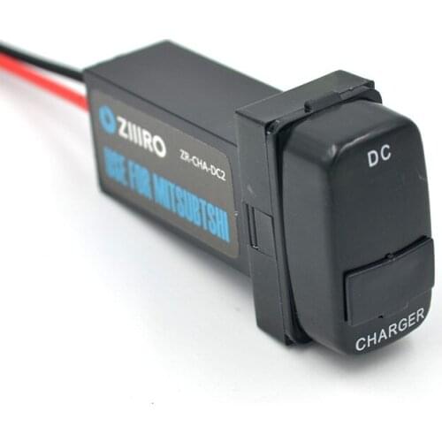 USB Car Charger Connector Socket Voltmeter Adapter Voltage Display for Mitsubishi asx lancer outlander pajero Fortis