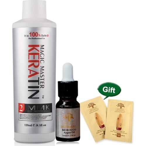 120ml Magical Keratin Hair Treatment Effectively Straighten Smooth and Repair Cruly Hair+ Free Small Gifts