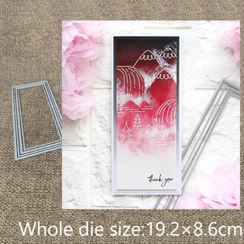 XLDesign Craft Metal Cutting Dies stencil mold rectangle frame decoration scrapbook Album Paper Card Craft Embossing die cuts