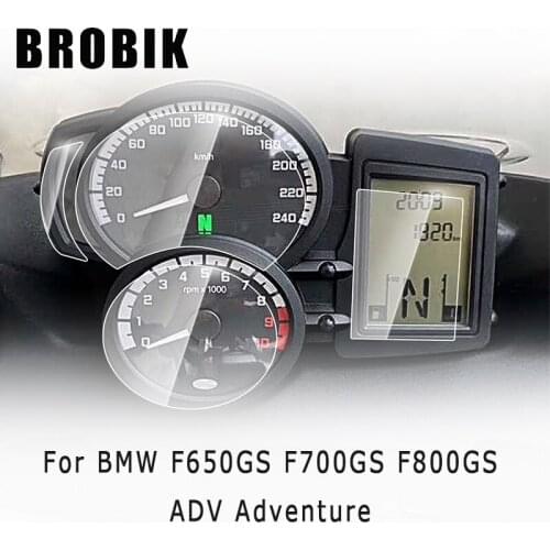 BROBIK Motorcycle Speedometer Scratch Cluster Screen Protection Film Protector For BMW F650GS F700GS F800GS ADV Adventure