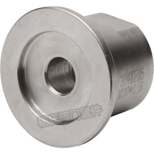 1/4" 3/8" 1/2" 3/4" 1" 1-1/4" 1-1/2" BSPT Female M14/20 x KF16/25/40/50 Vacuum Tri Camp SUS 304 Stainless Sanitary Pipe Fitting