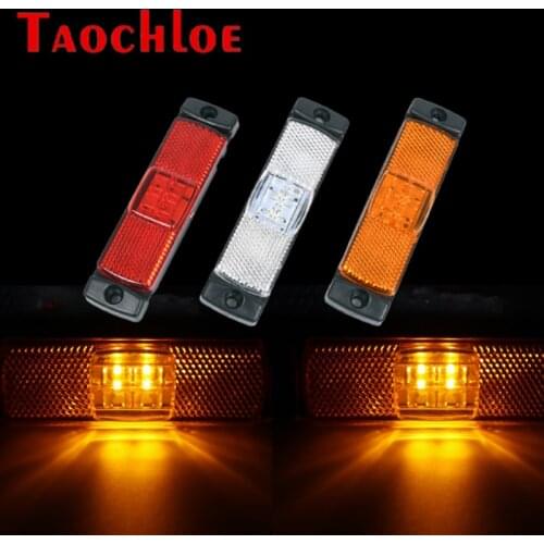 10Pcs 24V LED Side Marker Light For Truck Trailer Lorry Clearance Lamps Signal Warning Light Car Accessories
