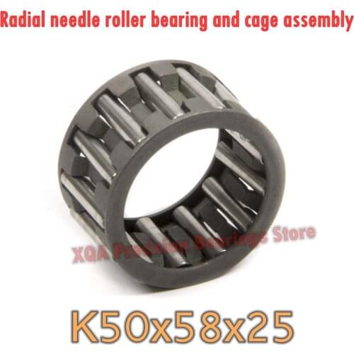 10PCS/LOT K505825 Radial needle roller bearing and cage assembly 50*58*25 mm K50x58x25 29244/50