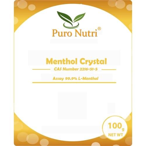 100% Pure Natural Menthol Crystals 2216-51-5 99.9% L-Menthol
