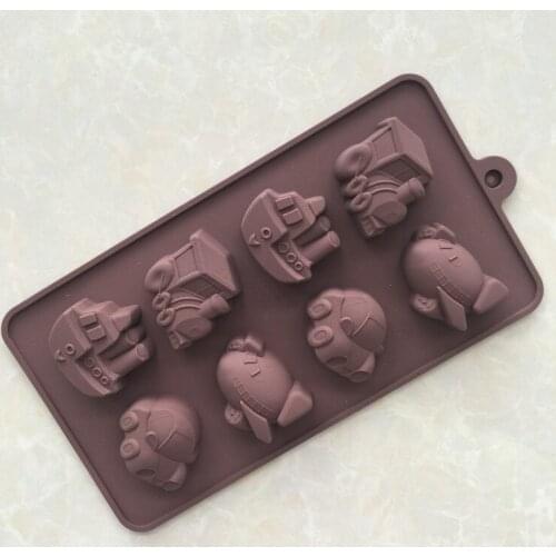 8 Even Traffic Silicone Chocolate Mold Ice Grid Mold XG253