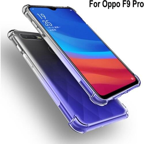 Coque For Oppo F9 Pro Case Capa Soft Transparent TPU Airbag drop Cover Phone Cases 6.3'' For Oppo F9Pro F 9 Pro back shell