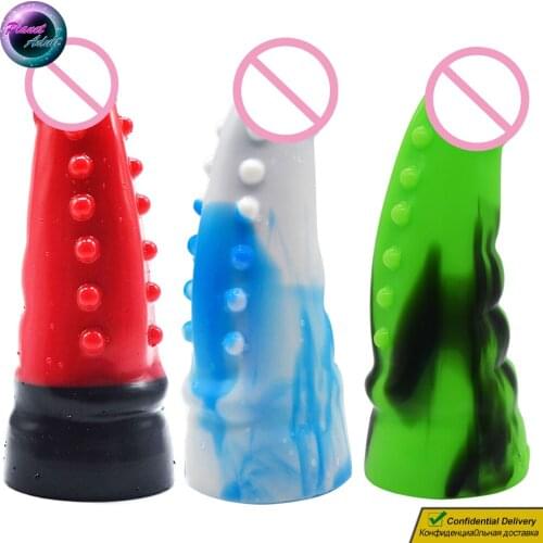 Dinosaur Tail Silicone Penis Dragon Dildo Women Vagina Masturbator Lesbian Pussy Gay Men Prostate Anal Expander Adult Sex Toys