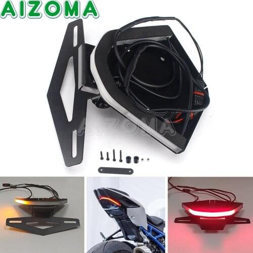 Motorbike Accessories Tail Tidy Fender Eliminator Registration Plate For BMW S1000RR 2020 License Plate Holder Bracket LED Light