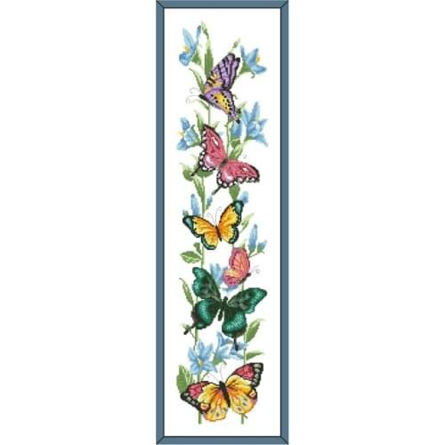 Dreampattern Butterflies counted cross stitch kit embroidery needlework 18ct 14ct 11ct white cloth DIY handmade needlework