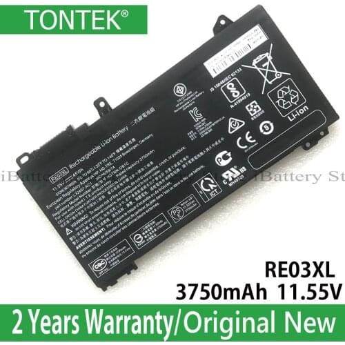 Genuine RE03XL Battery For HP ProBook 445 450 455 440 430 G6 Series HSTNN-DB9N L32407-2B1