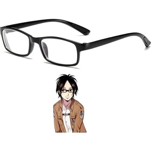 Anime Attack on Titan Hans Zoe Cosplay Glasses Props Hanji Zoe Eyewear Cosplay Accessories Daily Wear Men Women