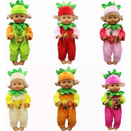 Fruit design doll Clothes Fit 42cm Nenuco Doll Nenuco su Hermanita Doll Accessories