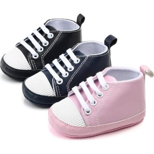 Newborn Shoes Infant Baby Girls Boys Anti-slip Prewalker Casual Flats Canvas Sneakers Shoes Fashion Causal First Walkers