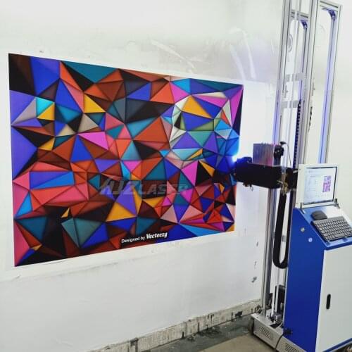 PC Contronal Wireless Vertical Printing Machine On The Wall YC-27 with synthesis ink