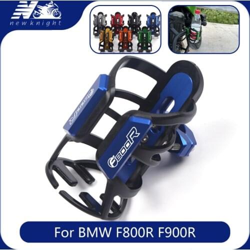 With Logo For BMW F800R F900R Motorcycle Accessorie CNC Aluminum Beverage Water Bottle Drink Thermos Cup Handlebar Bumper Holder