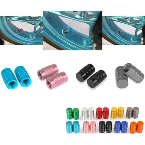 Bike Neon Valve Caps Aluminum Tire Valve Caps Car Wheel Tires Valves Motorcycle Bicycle Tire Valves Stems Tyre Valve Dust Caps