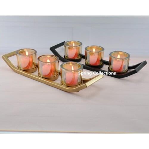 High quality Nordic Classic Iron Gold/Black 3head House Candle Holder Wedding Restaurant Decor Candlestick Christmas Gift