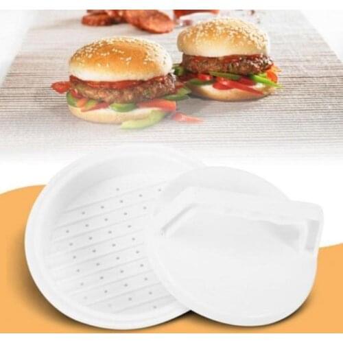 High Quality Round Shape Hamburger Press Food-Grade Plastic Manual Meat Beef Grill Burger Press Machines Kitchen Tools Hot Sale