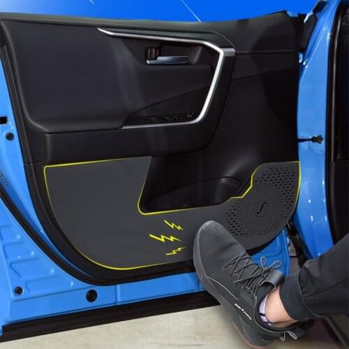 Door Protector Pad Door Plank Anti Kick Pad Mat Interior Decoration For Toyota RAV4 2019 2020 Accessories