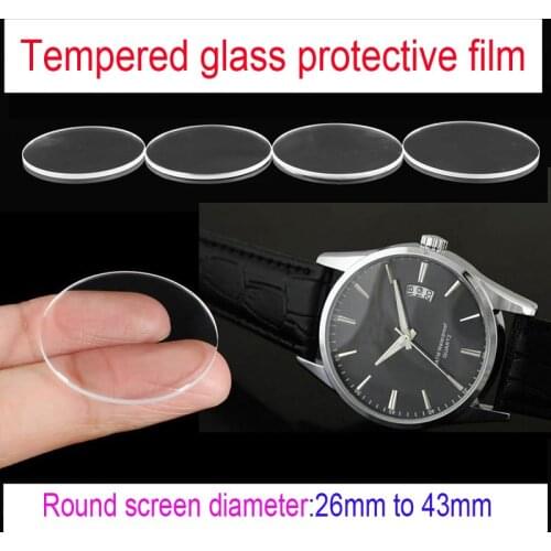 Smart Watch Screen Protector Bracelet Tempered Glass Protective Film Smartwatch Screen Protection Diameter 26mm to 43mm Films