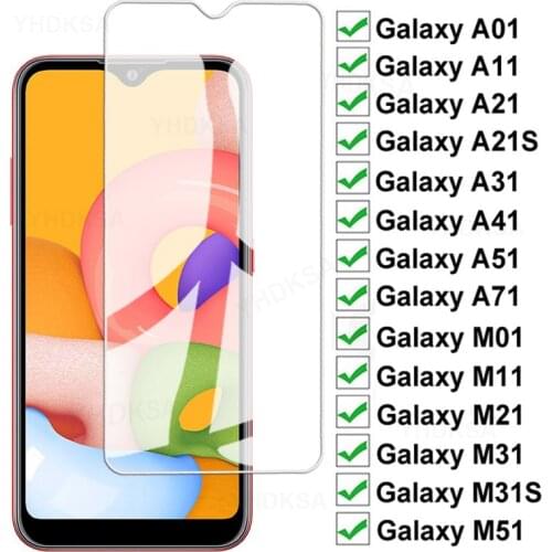 9D Full Protection Glass For Samsung Galaxy A01 Core A11 A21 A31 A41 A51 A71 Tempered Screen Protector M01 M11 M21 M31 M51 Glass