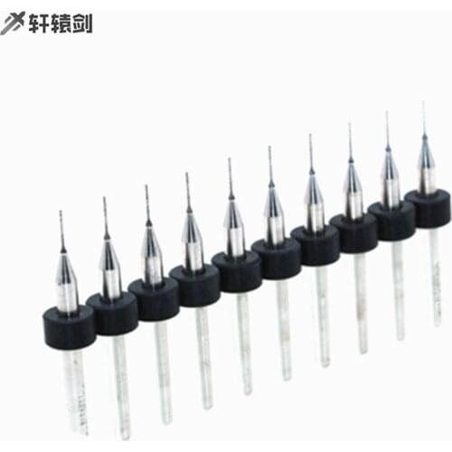 10pcs 2mm 2.5mm 3mm PCB mini drill Bit tungsten steel carbide for Mask spray flannel print circuit board cnc drill Bits Machine
