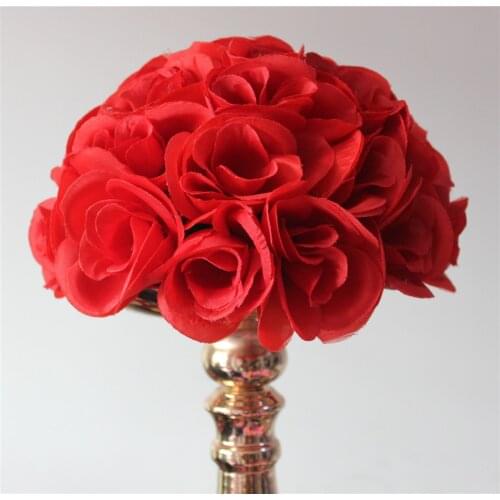 15cm Red rose ball-15pcs/lot wedding flower decoration kissing flower ball celebration decoration flower ball party decoration