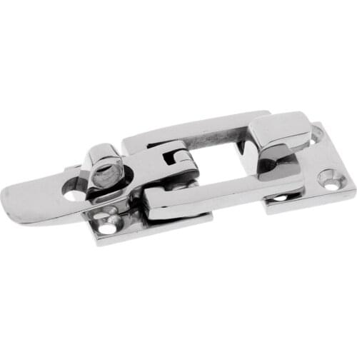 2pcs Hold Down Clamp Latch, Heavy Duty 316+ Stainless Steel Marine Gate Latches Safety Door Lock, Locking Style