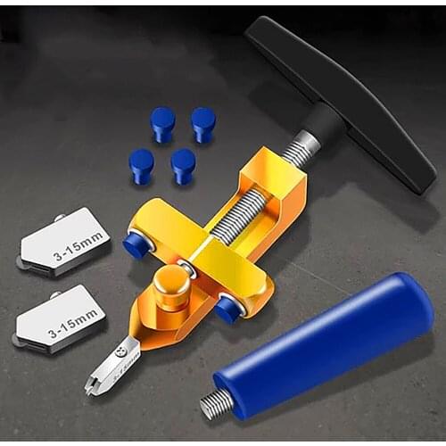 2021 High-Strength Glass Cutter Tool - Ceramic Tile Opener Tape Measure Manual Push Cutting Tool Multi-Function Portable Cutter
