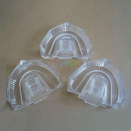 50 pcs dental model bottom mold laboratory material strong plastic one-stage bottom case transparent