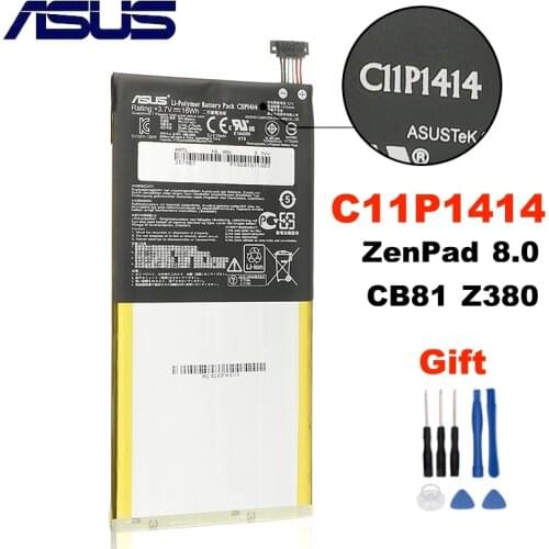 ASUS Original Battery Laptop Battery For ASUS ZenPad 8.0 CB81 Z380 Batteries C11P1414 4170mAh + Free Tools