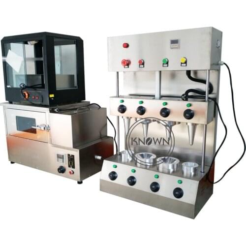 Automatic Pizza Cone Maker / Pizza Cone Making Machine With High Quality with 4 pcs mold