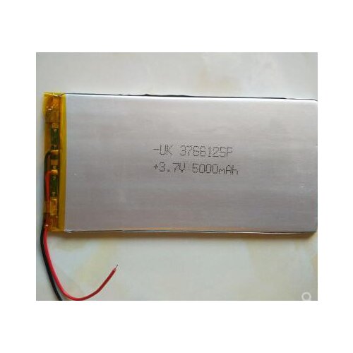 Free ship 1pcs 3766125 3.7V 5000mAh lithium polymer battery Tablet battery V811 V801 Battery li-po Rechargeable batteries