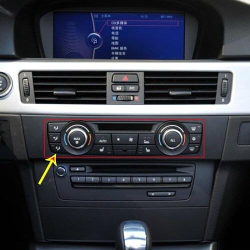 For BMW 3 Series E90 11-12 X3 F25 11-13 X1 E84 10-14 Car styling stainless Car Air Conditioning Button Stickers Car Accessories