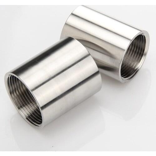 304 Stainless Steel BSP 1/8"1/4"1/2"3/8" 3/4" 1" 1-1/4" 1-1/2" Female Threaded Pipe Fittings water gas connector adapter jointer