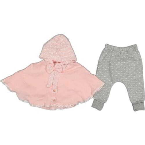 Jaju Baby, Pink-Grey Cloak 3-Pack Set