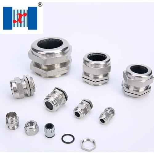 15 PCS/lot SS304 Stainless Steel Cable Gland Wire Connector Cord Grip PG11 For 4-8mm