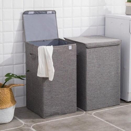 Storage Basket Handle Clothes Cover Laundry Bucket Large Capacity Folding Holder